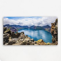 데코밍샵폼아크릴액자38CmX18Cm_구름과맞닿은백두산_노프레임액자_af845