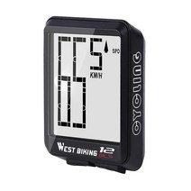 자전거속도계 자전거네비게이션 WEST BIKING-무선 자전거 컴퓨터 대형 디지털 속도계 주행 거리계 방수 액, 04 Black