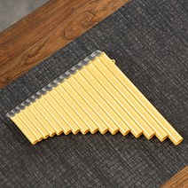 팬플룻 파이프 인디언 악기 팬플루트 16 파이프 18 악기 Panpipe 중국 전통 목관 초보자에게 적합, 05 18-yellow