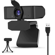 Uflatek HD 웹캠 1080P 마이크 포함 PC 노트북 데스크탑 USB 프로 스트리밍 컴퓨터 카메라 120도 광각, 2K-Z01