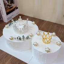 티아라 케이크 왕관 장식용 테라리움 소품 5종택1 MP83, 실버왕관B