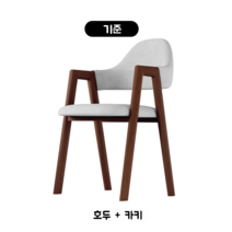 식탁 의자 가정용 현대 미니멀 한 침실 책상 등받이 학습 편안한 식사, 스탠다드 호두+카키
