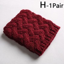 1 쌍 여성 가을 겨울 크로 셰 뜨개질 부츠 커프스 니트 따뜻한 다리 따뜻하게 짧은 부팅 토퍼 양말 여자 스