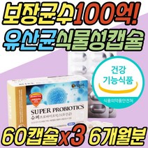 프로이바이오틱스 락토바실러스 불가리쿠스 유산균 장내 유익균 유해균 미생물 식물성 캡슐 알약 비피더스균 남자 남성 여자 여성 우먼 성인 어른 30대 40대 50대 60대 70대 80대