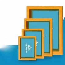 실크 스크린 판 주문제작 프레임 세트 와꾸 롤링 틀 액자, 6X13CM