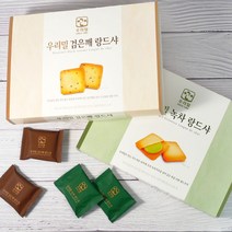 DDM 우리밀 녹차랑드샤 검은깨랑드샤, 검은깨랑드샤+쇼핑백, 본상품선택