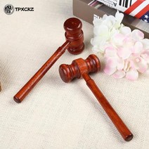 판사봉 경매 5PC 미니 해머 변호사 장식 망치 판사 나무 Multitool 작은 생일 선물 크리스마스 장난감, 한개옵션0, 한개옵션1