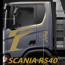 스카니아덤프R540 순정형데칼 트럭 추레라S650 S540 S500 R490 scania, 금색, 1개