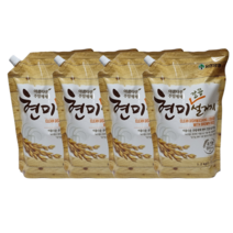 유한양행 현미 깔끔 설거지 주방세제 1.2kg, 4개