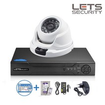 CCTV NVR 4채널 초고화질 300백만화소 네트워크 카메라 4대 1TB 하드디스크 1대 포함 KC인증 고급형