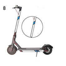 전동 킥보드 부품 교체 1 세트 20 색 반사 스타일링 스티커 야간 안전 스케이트 보드 경고 스트립 xiaomi mijia m365 용 전기 스쿠터, 8