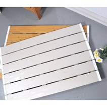 현관 욕실 화장실 매장 다용도 마루발판 고급형6줄 탈의실 욕실발판 바닥재 깔판, 1개, 브라운오크