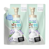 아이깨끗해 보들보들 거품샤워 바디워시 카밍릴리프 리필용, 650g, 2개