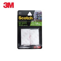 3M 스카치 찍찍이 탈부착 테이프 화이트 벨크로찍찍이 찍찍이테이프 벽고정 첩착