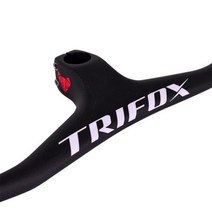 빠른 해외직구 TRIFOX 풀 카본 MTB 핸들바 일체형 산악 자전거 RHB200 3K 매트 블랙 -17 도 탄소 핸들바 스템, Red Stem-100mm_Length 780mm