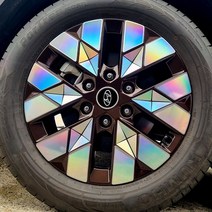 스타리아 홀로그램 카본 휠 스티커, 투어러-18인치