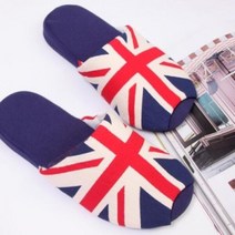 아트박스/디자인에버 영국 유니언잭 면 실내화 (2size), 여성용