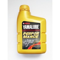 YAMAHA 야마하 순정오일 YAMALUBE 4T 10W40 야마루브 1리터 50% 합성유, 1개