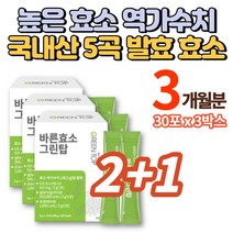 100% 국내산 맛있는 미숫가루맛 발효 효소 스틱 분말 가루 효소자임 높은 역가수치 고역가수치 단백질 탄수화물 분해효소 알파아밀라아제 프로테아제, 3박스