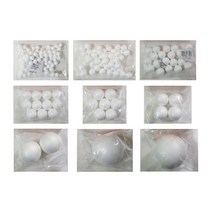 경원상사 우드락공 스티로폼공 10사이즈(10mm~120mm), 1포, 50mm