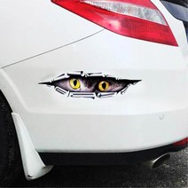 3D 입체 아이 차량튜닝 센스 스티커 자동차범퍼기스, 1개, 매의눈