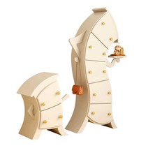 인테리어 서랍장 로봇 곡선 5단 원목 서랍장 수납, 오리지널 컬러 세트