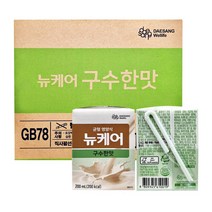 뉴케어 구수한맛 200mlx30팩 노인 환자 완전균형식 식사대용 보충식 영양간식, 200ml
