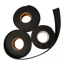 폭 10mm 검정색 EVA 스펀지 테이프 쿠션 소음 방지 접착 완충 테잎, 두께5mm, 두께5mm