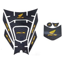 PCX 더뉴 데칼 스티커 탱크패드 주유구 커버, 블루