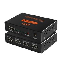 스위치 2.0 4K HDMI 호환 분배기 스위처 4 인 1 출력 오디오 추출기 PS3 PS4 hdtv용 ARC 및 IR 제어, without arc audio_우리에게