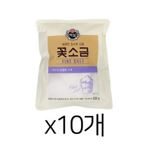 백설 꽃소금, 500g, 10개