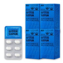웰릿 슬리피움 락티움 L 테아닌 스트레스로 인한 긴장 완화에 도움 수면 질 개선, 30정, 4개