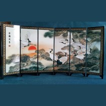 미니병풍/두루미그림/학그림/자개병풍/산수화/병풍, 1개