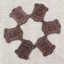 [후야몰]프랑스자수/나무보빈/베어/소/중/대/1봉6개/퀼트/자수실/당일방송, 베어-소-4.8X6.0cm