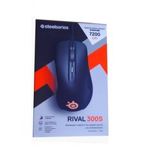 스타크래프트마우스 서든어택 버티컬 손목보호 게임용 마우스 Steelseries RIVAL 300S 7200 DPIOptical 마우스 LED 인체 공학 Dota 2 게임 48, 라이벌 300S