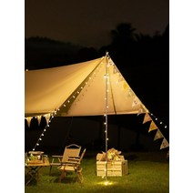 실타프 대형 경량 헥사 백패킹 캠핑 렉타 차박 오토캠핑 타프 미니멀 그늘막, 베이지 3x3m