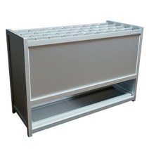 우산보관함 40구 (월넛/실버) 국내산(노아) 우산꽂이 우산보관대, 월넛