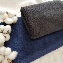 소프트코지 호텔수건 40수 코마사, 네이비 5장, 170g