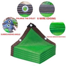테라스 가림막 차양 그물 환기 프라이버시 스크린 발코니 커버 hdpe 버클 야외 천막 그늘 천 정원 울타리 쉼터, 4x4m, 녹색