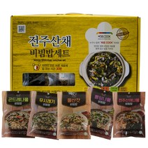 우리들녘 전주산채비빔밥 5종세트 묶어담기 (취나물 곤드레 무청시래기 질경이 뽕잎) 나물 5종 선물세트, 전주2+곤드레2+무청1, 선물용아님