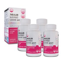 웰리즈 가르시니아 녹차 카테킨 다이어트 슬림컷 체지방 감소 300mg X 240정, 4개(4개월분) 960정