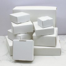 크라프트박스5Pcs 스퀘어 화이트/크래프트/블랙 포장 상자 웨딩 파티 부탁 용품 수제 비누 초콜릿 비행기, 02 white_03 6.5x6.5x3cm