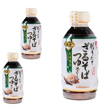 기꼬만 자루소바 쯔유 300mlX3팩 사은품 항균물티슈증정, 3개, 300ml