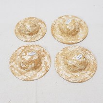 한소픈 미니어처 밀짚모자 선인장모자 DIY만들기 가을 디스플레이 소품 인테리어 장식 화분소품