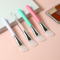 실리콘 팩 브러쉬 모델링팩 고무팩 마스크 페이스 펴바르는 주걱 팩붓 브러시 실리콘브러쉬 화장품 미용 붓, 1개, 팩-투명
