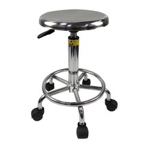 스테인레스 회전 스툴 정전기 방지 병원 수술실 실험실, A 타입 (이동식) - 48-68cm