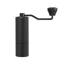 커피그라인더Stainless Steel Portable Manual Coffee Grinder Commercial Hand-Crank Coffee Grinder, 01 Bla재료