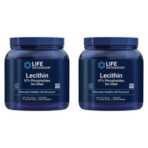 (미국직배) 1+1 라이프익스텐션 레시틴가루 레시틴 454g Life Extension Life Extension Lecithin (97% Phosphatides De-Oiled), 2개