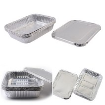 직사각 알루미늄 호일용기 5P 알루미늄도시락 은박용기