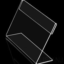 리시안제이 7.5X5.5CM 단면 L자 아크릴 쇼케이스 가로 전시장 홍보물 메뉴판